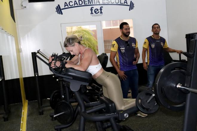 Imagem da Galeria da Notícia: FEF inaugura Academia Escola em parceria com a Lion Fitness e New Cycle