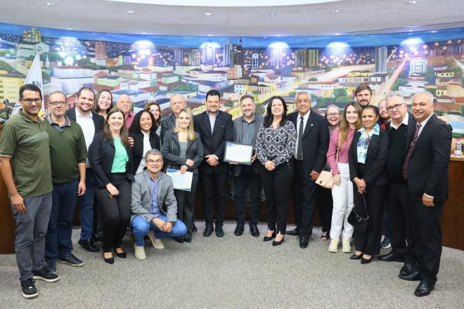 Imagem da Galeria da Notícia: FEF é homenageada na Câmara Municipal pelos relevantes serviços prestados à comunidade