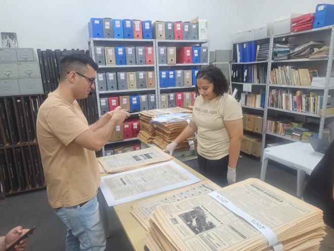 Imagem da Galeria da Notícia: FEF digitaliza acervo histórico e fortalece compromisso com a educação e a cidadania