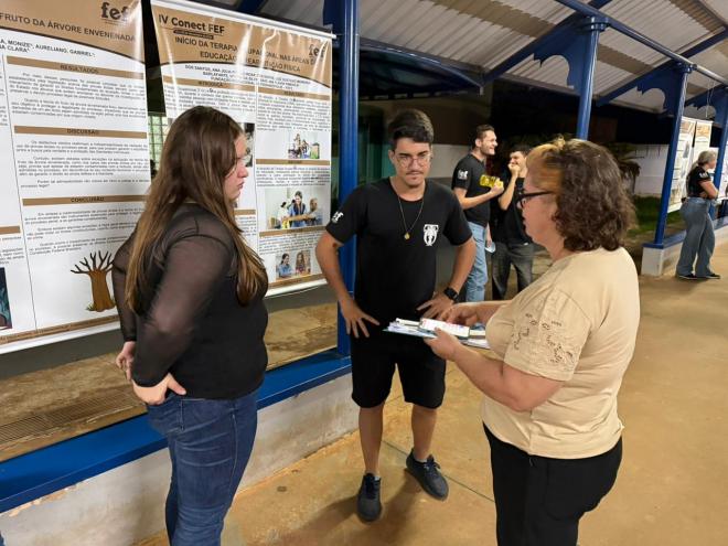 Imagem da Galeria da Notícia: IV Conect FEF destaca a importância da pesquisa e da extensão na formação acadêmica