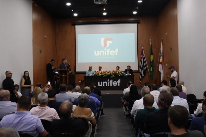 Imagem da Galeria da Notícia: UNIFEF é oficialmente apresentado à comunidade em cerimônia histórica em Fernandópolis