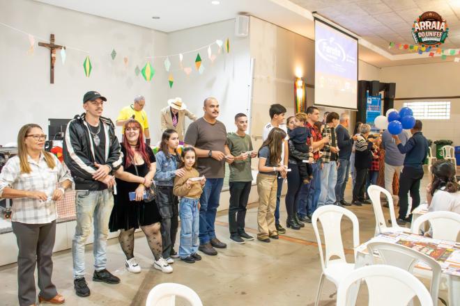 Imagem da Galeria da Notícia: Arraiá do UNIFEF reúne comunidade acadêmica em noite de integração, cultura e tradição