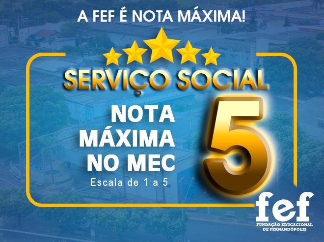 Imagem da Notícia: Excelência Comprovada: curso de Serviço Social da FEF é nota máxima no MEC