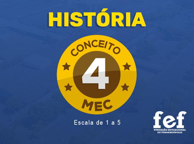 Imagem da Notícia: Curso de História da FEF recebe nota 4 em avaliação do MEC