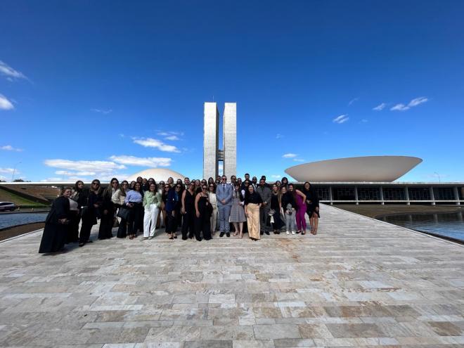 Imagem da Galeria da Notícia: Curso de Direito da FEF realiza viagem técnica para Brasília