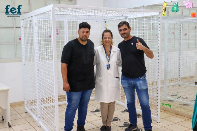 Imagem da Galeria da Notícia: Curso de Fisioterapia da FEF inova com Gaiola de Habilidades em parceria com a empresa New Cycle