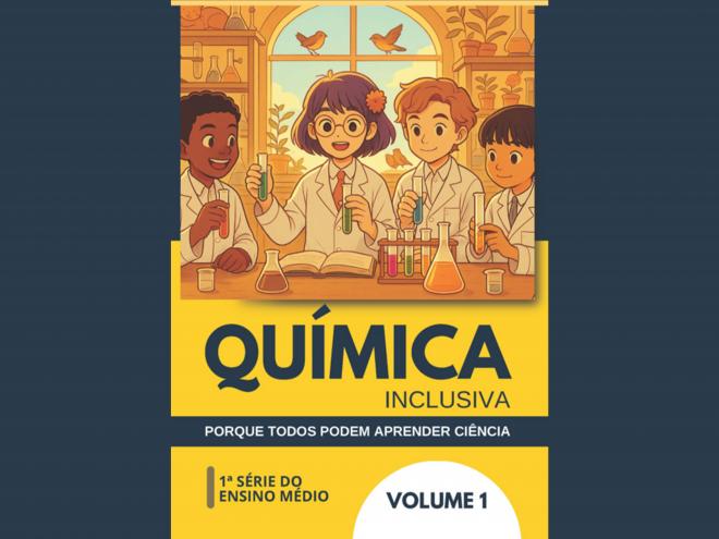 Imagem da Notícia: Estudantes da FEF participam da criação do livro Química Inclusiva e reforçam o compromisso da instituição com a educação acessível